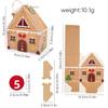 24 Set Christmas Gingerbread House Kraft Paper Packaging Box Small Paper Gift Bags Xmas Treats Party Favors Stocking Stuffers
