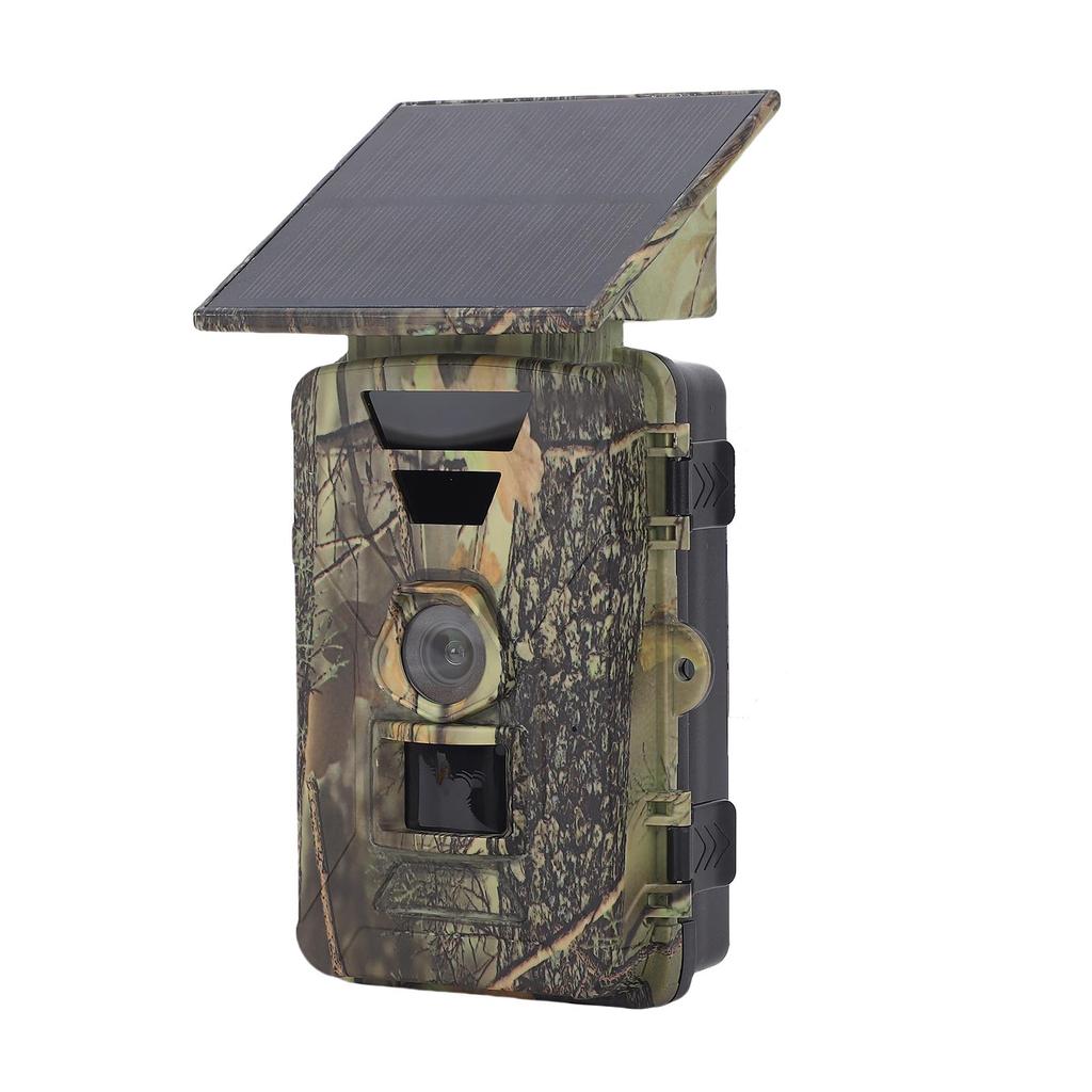 Solar Trail Camera 8K 60MP WiFi Wildlife Hunting Camera IP66 Waterproof Outdoor Night Vision Game Camera