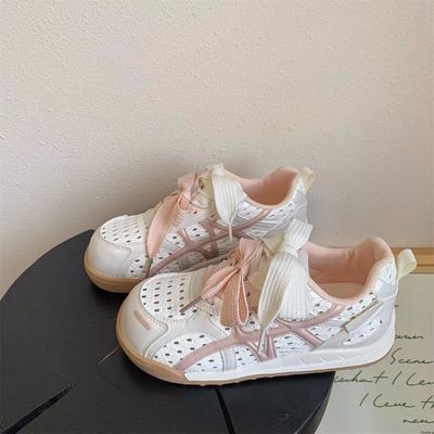 Mesh Breathable New Thick-soled Summer Thin Casual Sports Dad Shoes