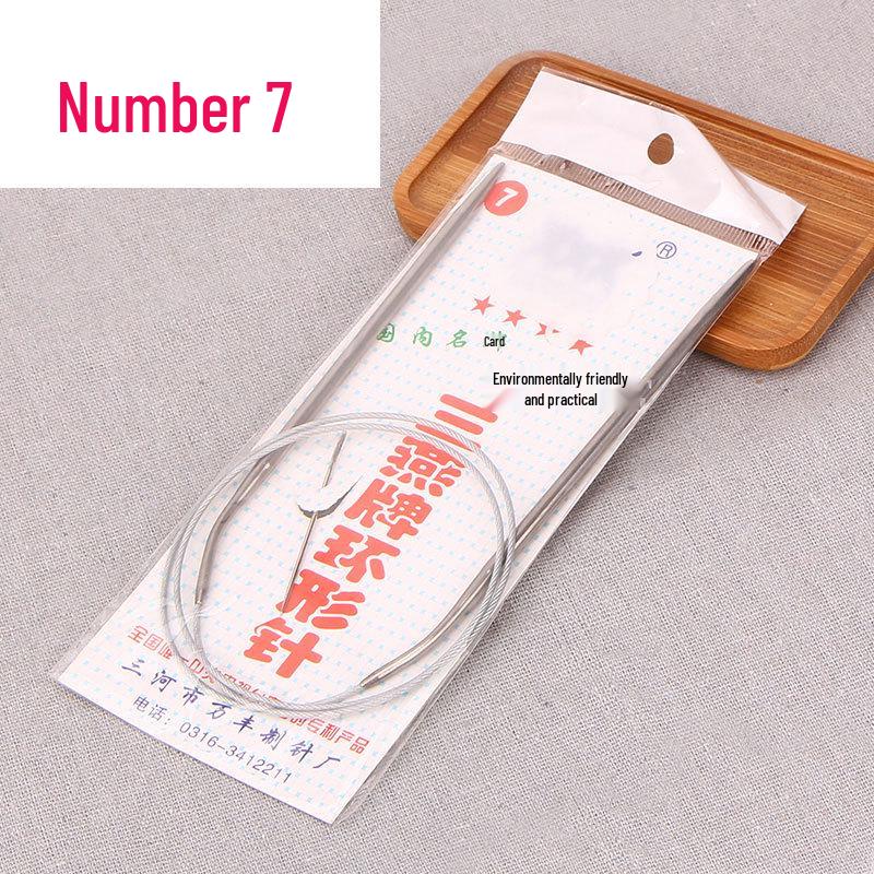 Stainless Steel Circular Knitting Needle Set for Wool Sweaters