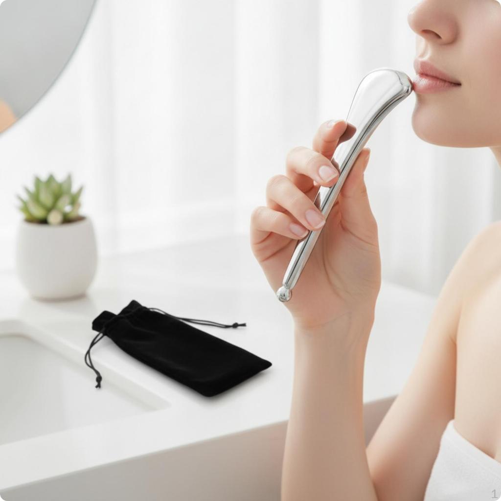 Handheld Massagegerät aus Edelstahl mit Beutel Polierter Triggerpunkt Akupressur Stift