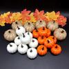 White and Yellow Pumpkin Model for Halloween and Christmas Decoration Wreaths