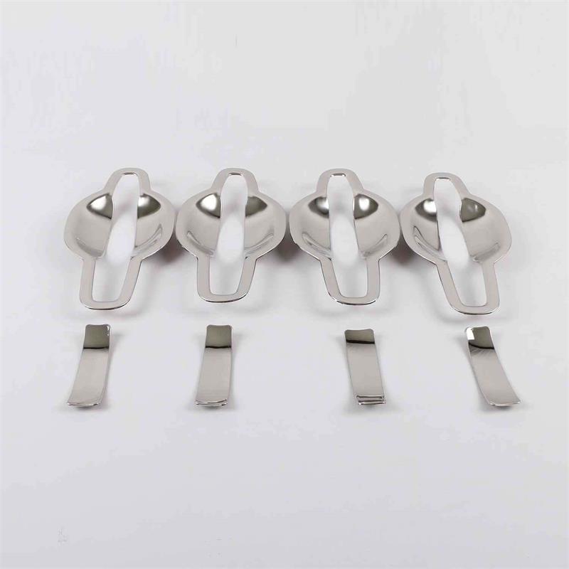 For Mitsubishi Outlander 2013 - 2015 2016 2017 2018   Door Handle Cover Bowl Frame Cover Trims Sticker Car Accessories