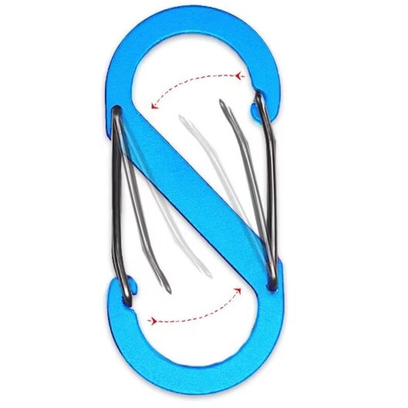 Dream Bubble Heavy-Duty Large Aluminum EDC Double-Sided Carabiner Clip