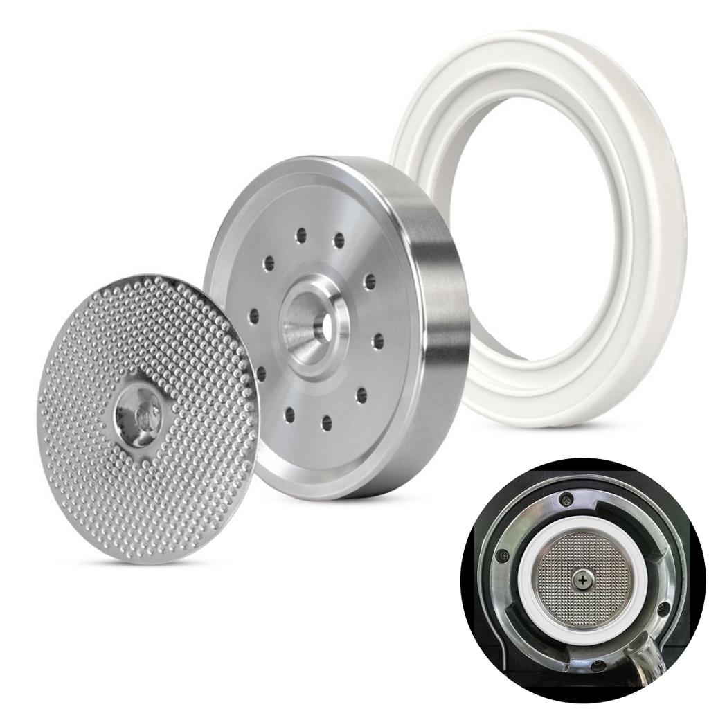 Stainless Steel Coffee Machine Shower Screen Holder Set with Silicone Gasket for Breville Espresso Easy Maintenance