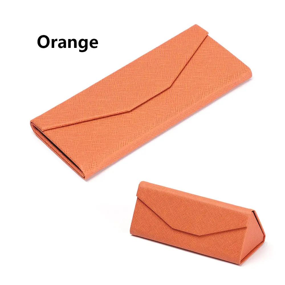 1PC Sunglasses Box Folding PU Waterproof Strong Magnet Eyewear Case Solid Color Portable Glasses Protective Organizer Bag