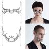 Metal Luxury Mask For Women Men Silver Color Party Face Chain Gothic Jewelry