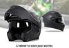 Jiekai DOT Standard Flip-up Double Visor Men's All-Season Motorcycle Helmet