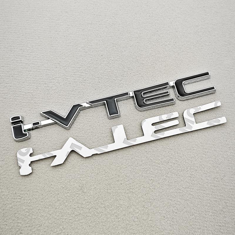 3D Metal i-IVTEC Logo Emblem Badge Decals Car Sticker For Honda City cb400 i-VTEC vfr800 Civic Accord Odyssey Spirior CRV SUV
