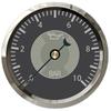 Rhaxel 52mm Oil Pressure Gauge 0-10Bar Meter Indicator with Backlight 12V 24Volts Waterproof for Car Trucks Tractors Boats