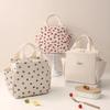 Borsa per il pranzo in velluto a coste, Borsa termica portatile a mano, Lunch box portatile, Borsa tote multifunzionale per bambini, Borsa per campeggio e picnic