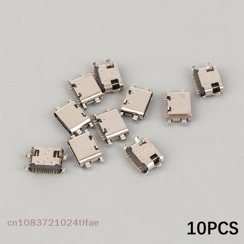 YY30-10 Pcs USB Type-C Charger Jack Port For Teclast M40 P20HD P20 USB C Charging Plug Dock Socket Connector