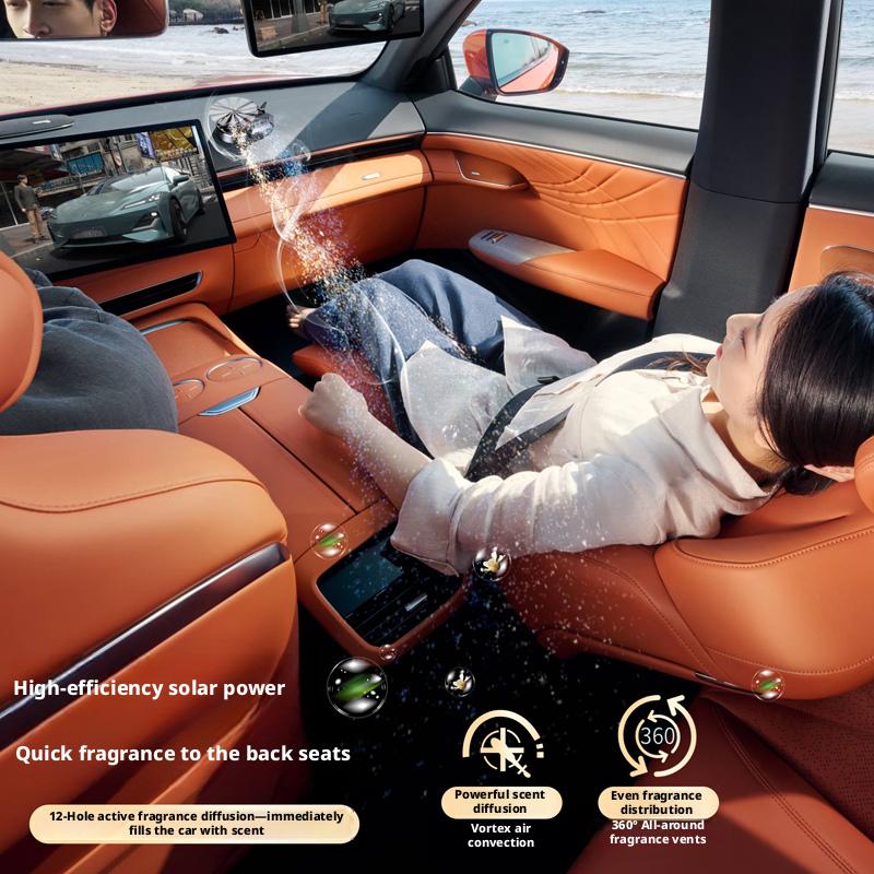Car-mounted Aromatherapy Helicopter Car Perfume Ornaments Solar Aircraft Car Lasting Fragrance High Sense Decoration