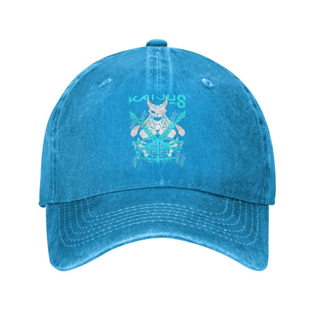 Casual Kaiju No. 8 Monster Baseball Cap Unisex Distressed Denim Snapback Hat Kafka Hibino Anime Outdoor Adjustable Fit Hats Cap