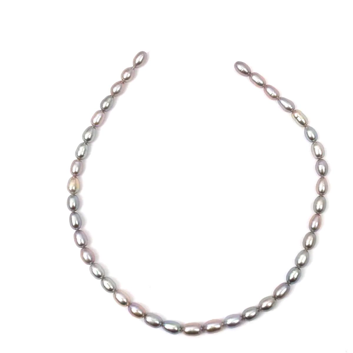 

1 нить, модные серые искусственные жемчужные бусины для изготовления ювелирных изделий своими руками, ожерелий, браслетов, ножных браслетов, подвесных декоративных аксессуаров, свадебных подарков 36 см 1String-6-7mm/36cm серый