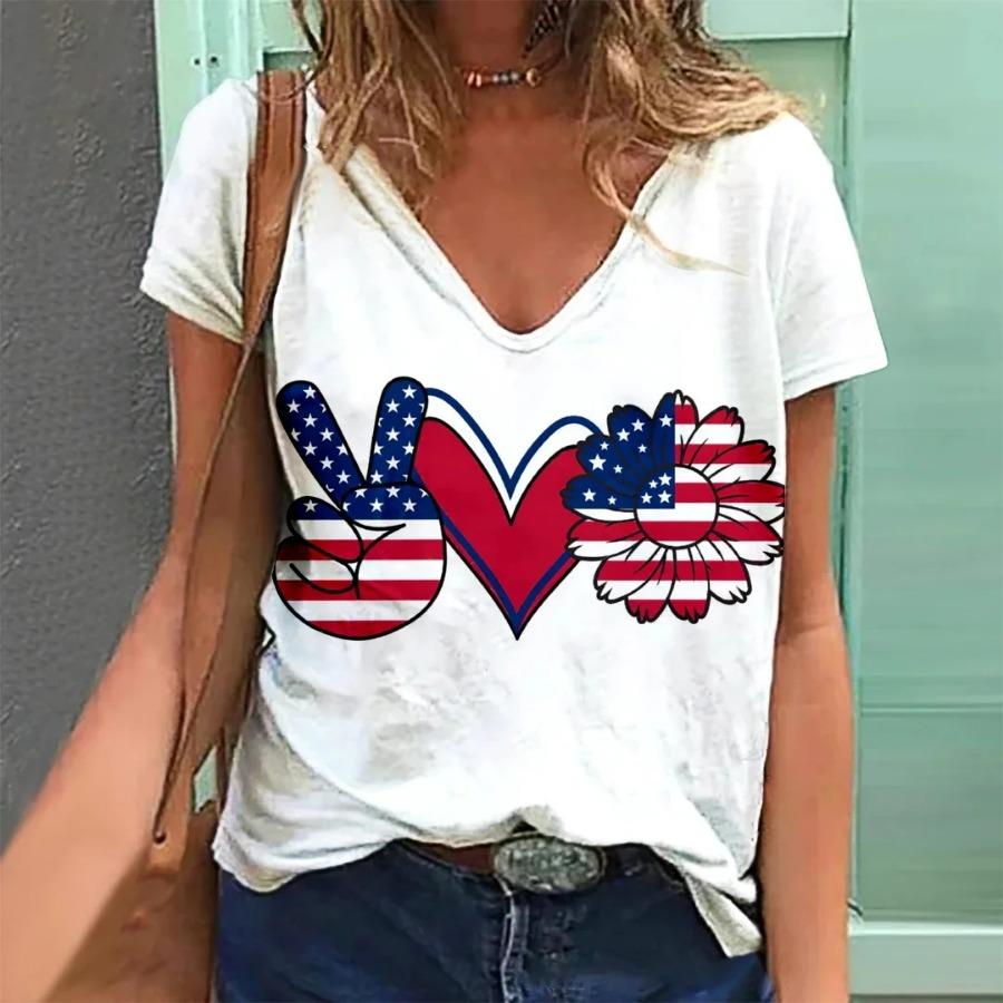 Natural Style Women's T-shirt Rainbow Print Harajuku Shirt Summer Y2k Clothing Girls Oversized Fashion Short Sleeve Sweatshirt
