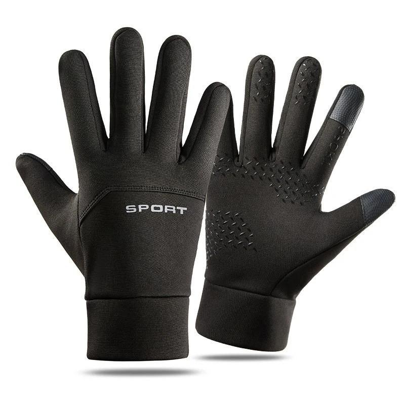 Outdoor Winter Warm Sports Runing Gloves Screen Touch Non-Slip Cycing Skiing Windproof Waterproof Full Finger Gloves Unisex