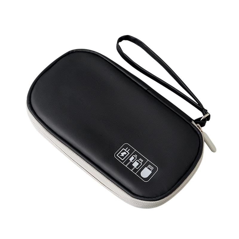 

M-Anti-Shock Travel Electronics Storage Bag Small Organizer Pouch for Power Bank Phone Earbuds - Durable Storage Solution чорний