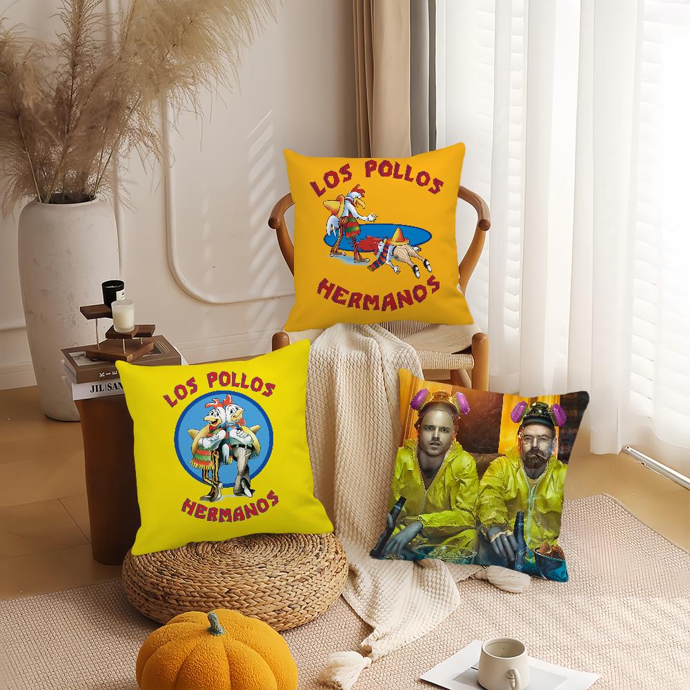 Classic Film B-Breaking Bad Pillow Case Bedroom Sofa Living Room Backrest Decoration Square Cushion Nap Time