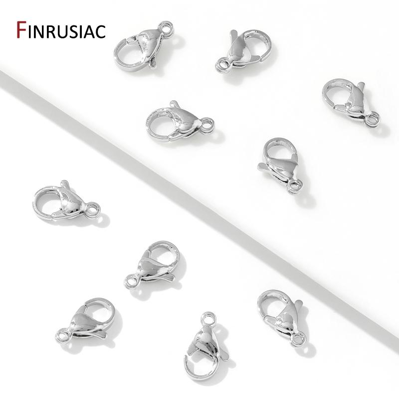 

10/12mm 18K Gold Plated Brass Lobster Clasps Hooks,Clasps For Jewelry,DIY Necklace Bracelet Making Supplies,Jewelry Materials 10mm-10 pieces