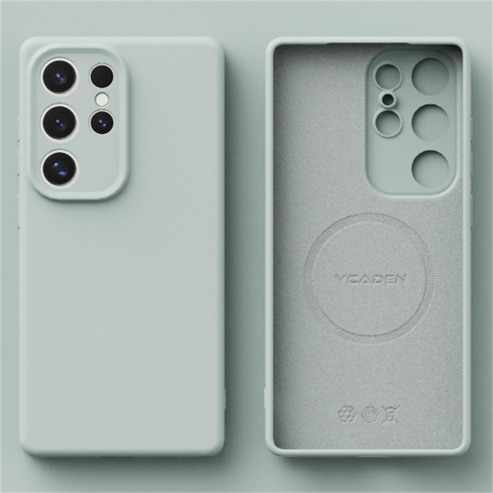 Magnetische Hülle für Magsafe Kabellose Ladehülle für S24 Ultra Plus S23 S22 Ultra Plus Stoßfest Solider Schutz Weiche Hülle