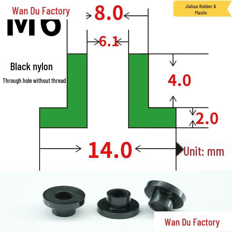 T-Shaped Nylon Insulating Bushing Spacer for M3-M35 Threads