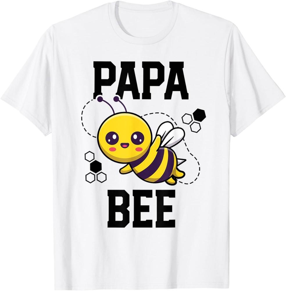 

Family Bee Shirts Papa Daddy Birthday First Bee Day Outfit T-Shirt Unisex T-Shirt XL