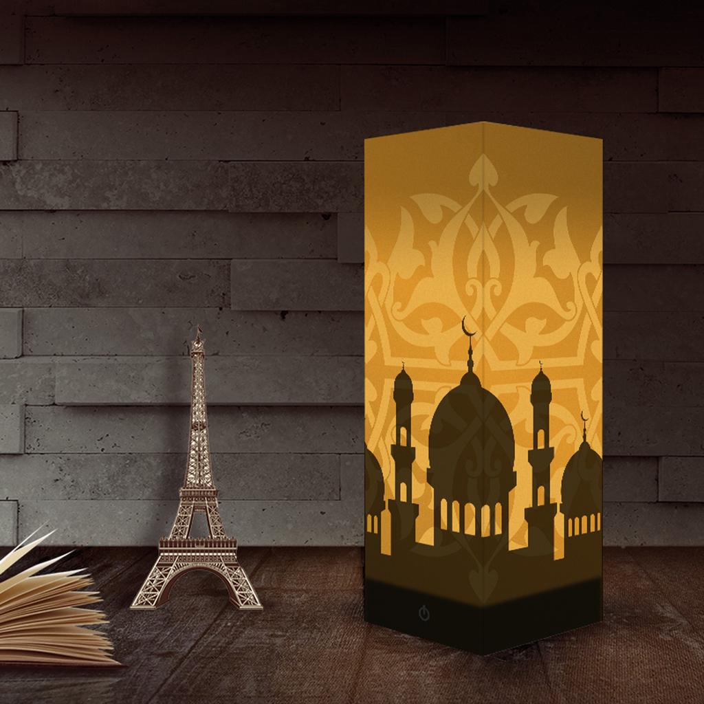 Buy LED Touch Muslim Islam Building Cardboard Shadom Lamp Night Light ...