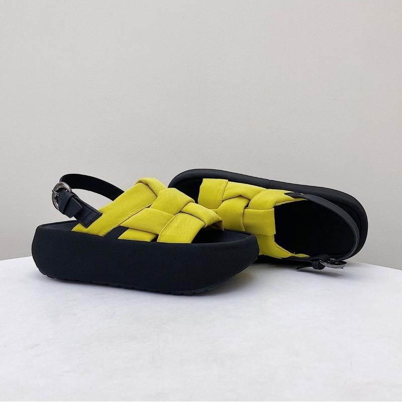 Fashion Platform Roman Sandals and Slippers Summer New Round Toe Open Toe Woven Soft Sole Anti-slip Sports Beach Shoes