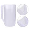 4000ml Large Capacity Non Toxic Plastic Cold Kettle Water Bottle (Transparent White Cover)