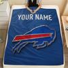 Custom Name,Buffalo Bills Printed Flannel Blanket, soft throw for bedroom sofa, washable, Christmas present, great gift.