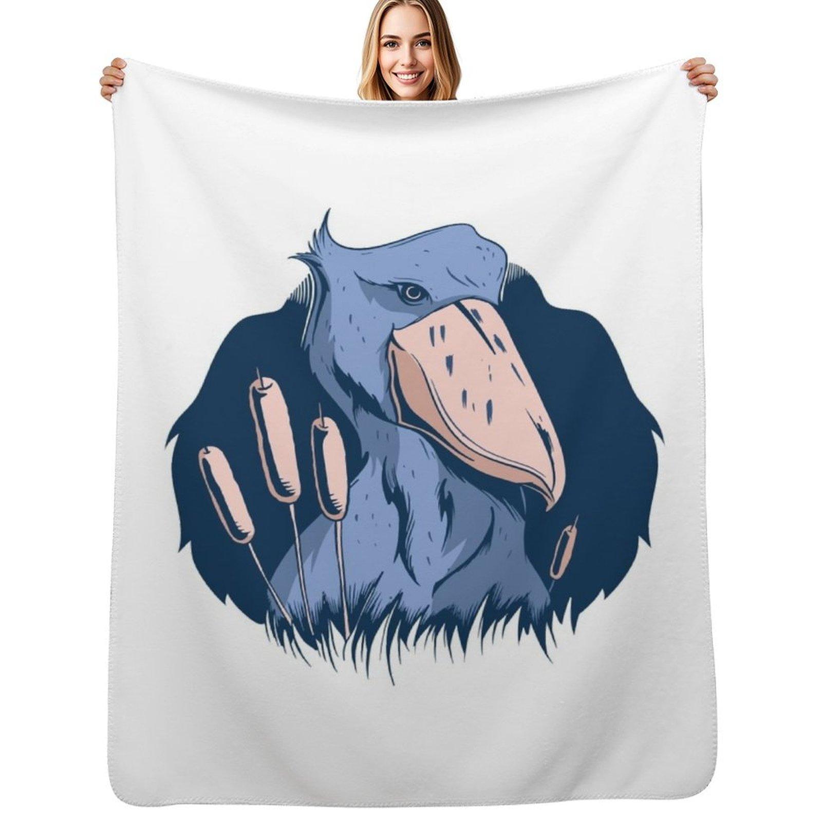 

Shoebill Throw Blanket Warm Flannel Blanket for Couch Chair Bedroom 102x76cm(40x30in)