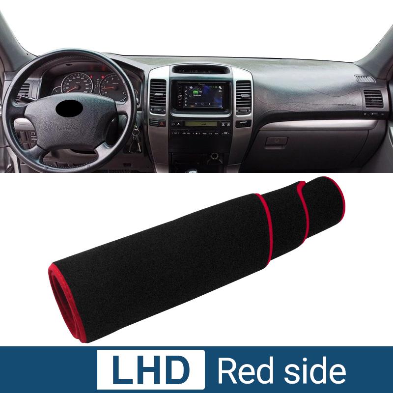 Dla Toyota Land Cruiser Prado 120 FJ120 2003 2004 2005 2006 2007 2008 2009 Pokrywa deski rozdzielczej samochodu Mata przeciwsłoneczna na deskę rozdzielczą Akcesoria