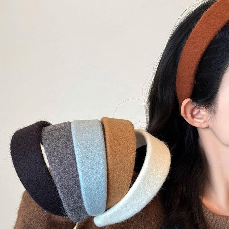Retro Plüsch Hoher Totenkopf Stirnband Koreanische Haarspange Stirnband Pendeln Vielseitige Haaraccessoires