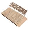 50 PCS Wood Bookmarks Unfinished Wooden Book Marks Hanging Tag with Holes and Ropes DIY Craft Proje