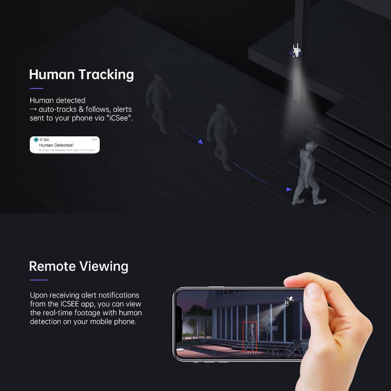 Super Look 5G Dual-Band WiFi Camera with HD Full Color Night Vision & Mobile Remote Outdoor Monitoring