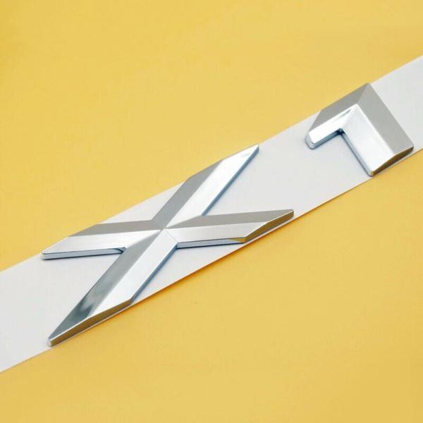 Car Letter Trunk Emblem Rear Badge Sticker Decal ABS Plastic For X5 F15 F85 E70 E53 X1 Car Styling Accessories