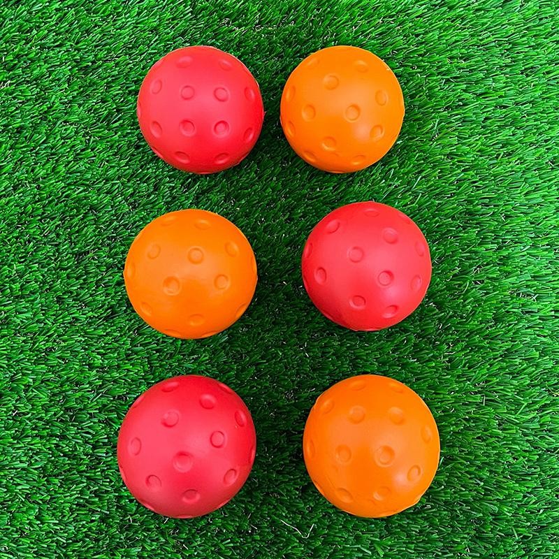 1/3pcs 74mm Training Paddle Ball Durable Indoor Pickleball Balls PU Foam Pickleball Soft Silent For Competition And Practice
