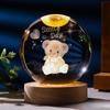 2025 New Bedroom Bedside Table Decoration For Friends Couples Heartfelt Gifts Creative 3D Luminous Crystal Ball LED Night Light