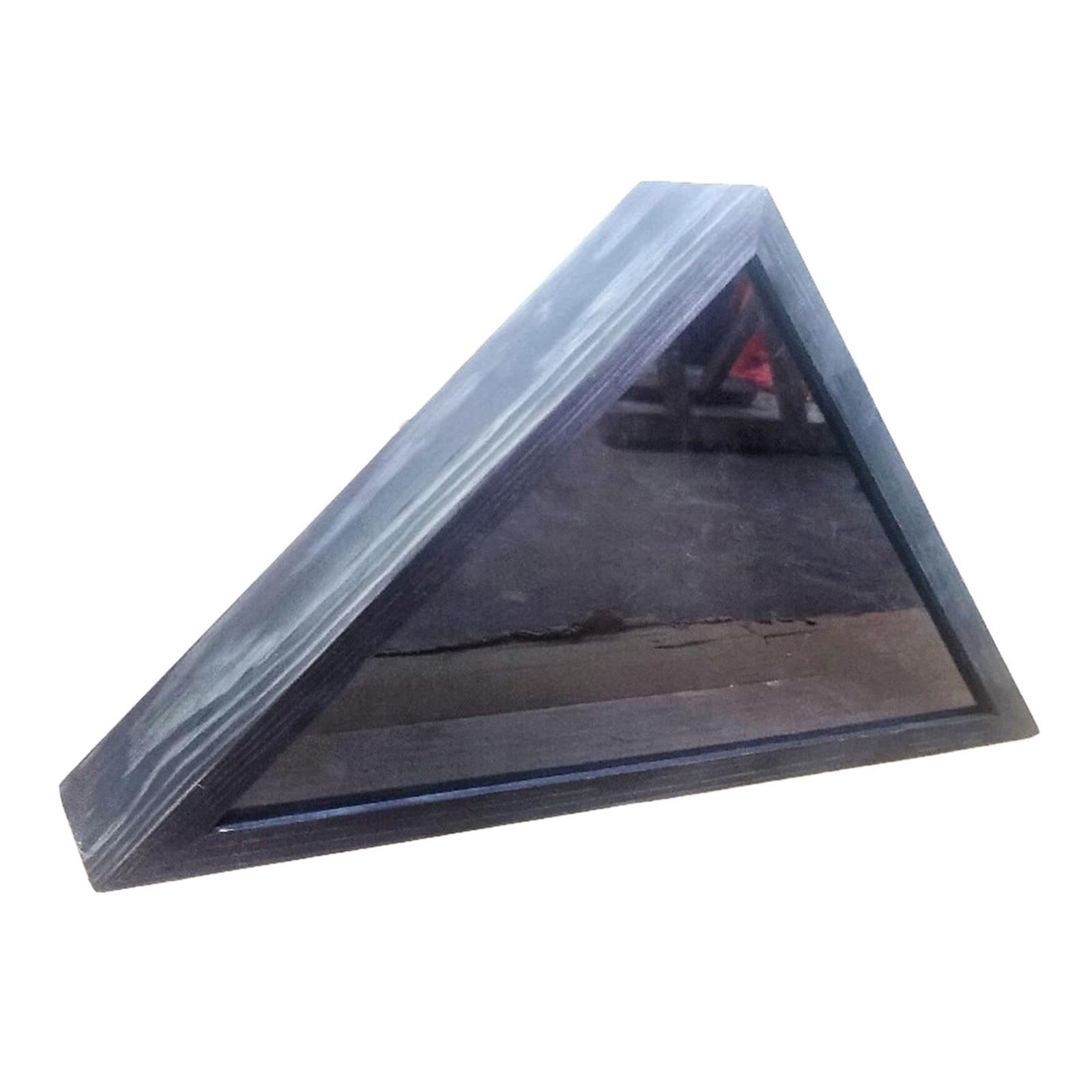 

Wood Flag Display Case with Glass Front for Storing National Flags Storage Triangular Box Living Room or Office Decors чёрный