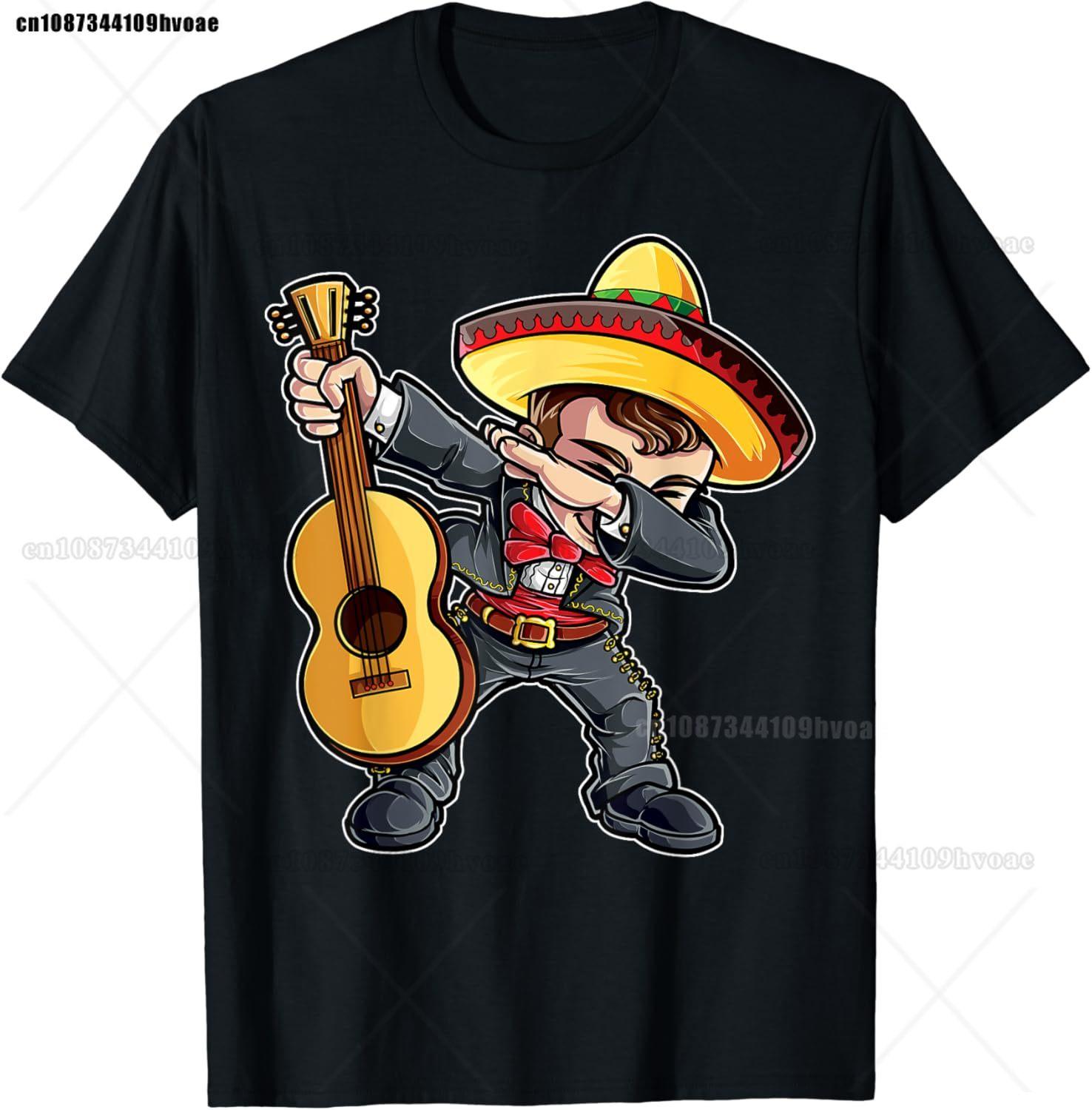 Dabbing Mariachi T Shirt Cinco de Mayo Kids Boys Unisex Mexican T-Shirt S