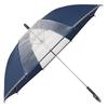 Asty Children's Windproof Plain Umbrella with 2 Transparent Panels and Reflective Tape, Navy, 58cm ASS09JP58
