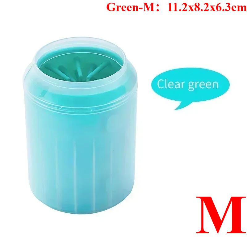 Dog Foot Cup Paw Washer Cleaner Dog Cat Foot Cleaning Brush Soft Silicone Dog Paw Cleaning Dog Paw Cleaning Bucket Accessories