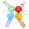 Didiseaon Set of 4 Glass Wind Hanging Balcony Wind Window Home Stylish Japanese Great Gift Idea Japanese-Style Chimes, Chimes, Decorations, Decor,