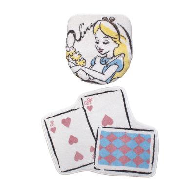 Disney Alice In Wonderland Toilet Set for Warm Water Cleaning Toilet Seat for Cleaning and Heating 2-Piece SB-557-D