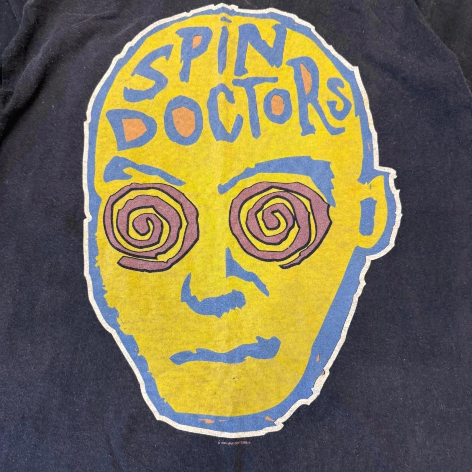 Spin Doctors Band Black Cotton S-5XL Unisex T-Shirt L571 XXXXL