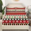 Christmas atmosphere theme pattern mattress four-piece bedding set bedroom dormitory bedding decoration