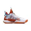 Li Ning Ling Ren I Team Shock Absorption Non-Slip Wear-Resistant Lightweight Support Low-Top Basketball Shoes Kids Sneakers Blue White YKBR038-3