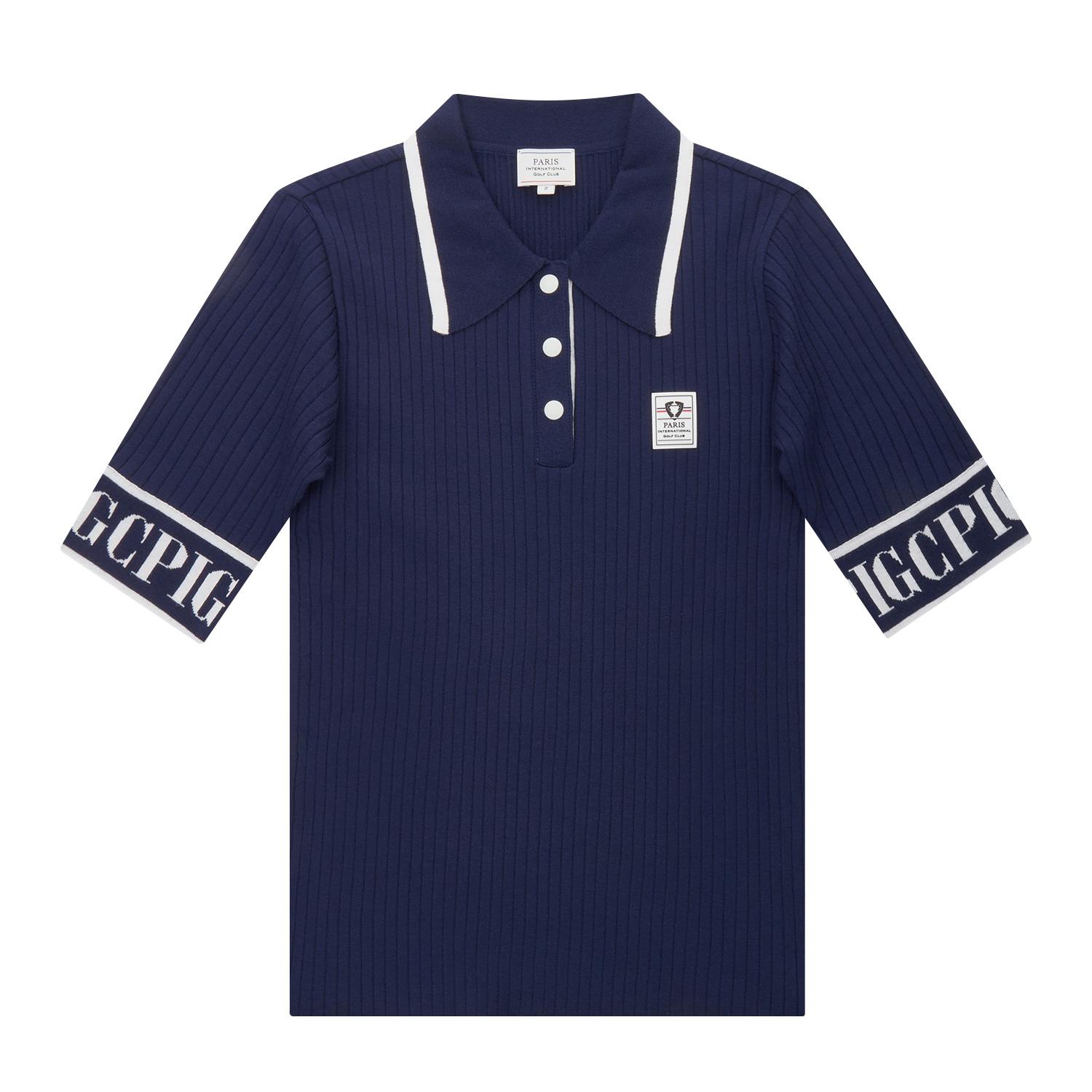Pigc Women S Logo Jacquard Summer Knit Navy (Sw0Dni20249) 100