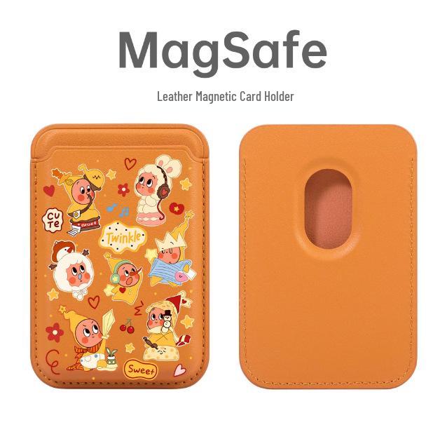 Starry MAGSAFE Leather Card Holder Phone Case for Apple